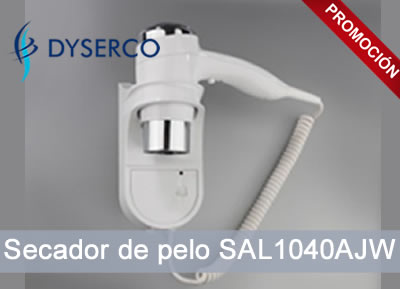 Secador profesional de hotel SAL1040AJW con cable espiral